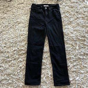 Levi's high rise straight jeans